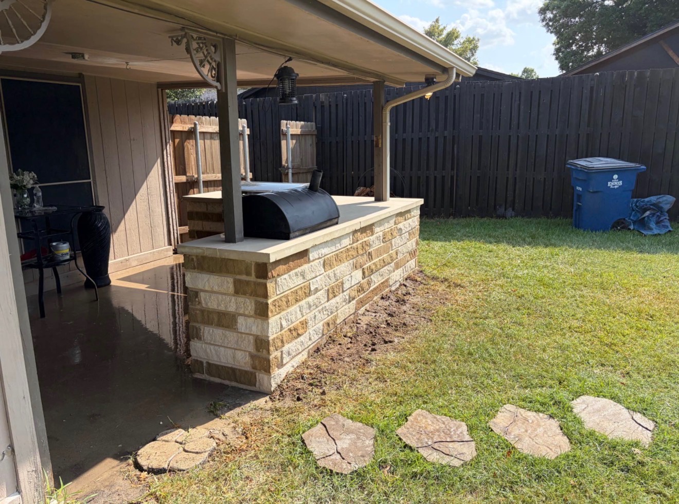 Outdoor kitchen stone DFW