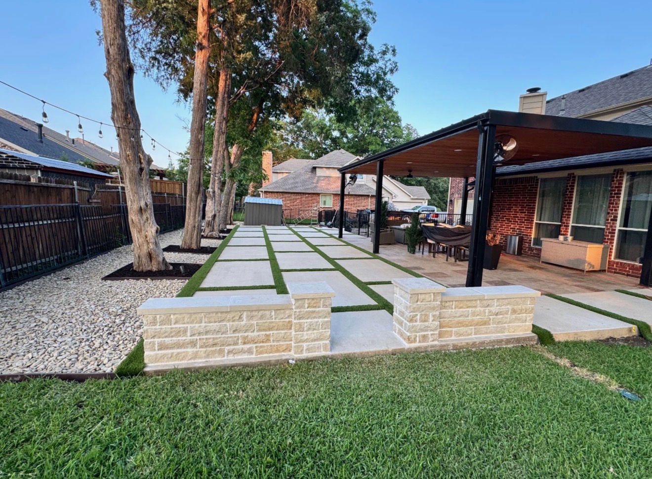 Local Landscaper DFW outdoor living space